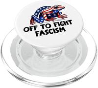 Anti Fascism Frogs Against Fascism Frog Off to Fight Fascism PopSockets PopGrip per MagSafe