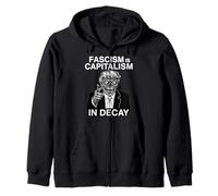 Anti Fascismo Anti Trump Il fascismo è Il capitalismo in decadimento Felpa con Cappuccio