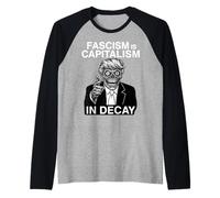 Anti Fascismo Anti Trump Il fascismo è Il capitalismo in decadimento Maglia con Maniche Raglan