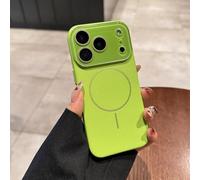 Anti-Fingerprint Magnetic Phone Case for 12-17 Series, Solid Color Matte Magnetic Case for iPhone 17 Pro Max, Anti-Scratch Shockproof Protective (Green,17 Pro)