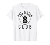 Anti Gluten Club celiachia supporto umorismo umorismo celiaco Maglietta