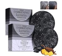 Anti Grigio, Shampoo per Darkening dei Capelli, Reverse Grigio, Shampoo Solido per Donna e Uomo, Contro i Capelli Grigi, Detergenti e Idratanti (2 Pezzi)