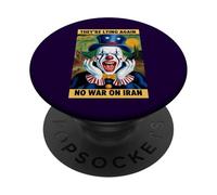 Anti-Guerra Iran Protesta Clown Notizie false Satira PopSockets PopGrip Adesivo