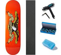 Anti-Hero Classic Eagle - Tavola da skateboard, 22,9 cm, con impugnatura mob, strumento CCS, cera e cuscinetti ABEC 7, colore: Arancione