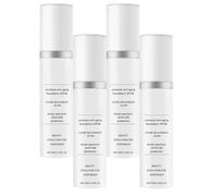 Anti-invecchiamento Tinted Moisturizer SPF46, fondotinta liquido idratante leggero con opacità strutturabile, trucco lucido con ampia gamma di protezione UVA/UVB per un liscio (4 pezzi)