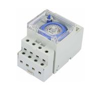 Anti-Jamming Performance Timer, DIN Rail Mount, Mechanical Repeat Cycle for Appliances Control, Energy Saving Programming, Transparent Protective