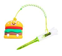 Anti Lost Golf Tee Hanger, Practice Tee Holder with Cartoon Food Design, Easy-Access Training Tool, Easy to Use for Dad, Mom, Men, Women, Golfers, Sports, Lovers, 3.94 Inches