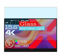 Anti Luce Blu Vetro Temperato Pellicola Protettiva, compatibile con JAPANNEXT JN-MD-IPST156U 15.6" Monitor, Protezioni Schermo Screen Protector