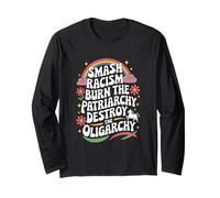 Anti-Oligarchy Anti-Patriarchy Anti-Racism Activist Maglia a Manica