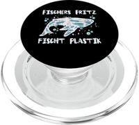 Anti plastica Fischers Fritz pesca balena PopSockets PopGrip per MagSafe