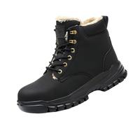 Anti Puncture Laboratorio Insurance Shoes Non Slip Head Shoes Construction Wear High Top Work Boots Scarpe Nero Uomo Inverno, Nero , 40 EU