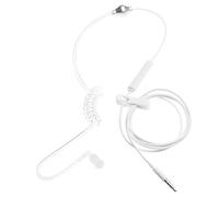 Anti-radiazione del tubo d'aria-auricolari in-ear | Tubo d'aria acustico, auricolare nero a erra, filo bobina lunga 1 pin per radio a due vie walkie talkie altoparlanti per ricetrasmettitore Audio PC
