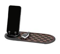 Anti-Rutsch Armaturenbrett Matte - Organizer Ablagepad Mit Handyhalter Und Parknummer, flessibile Rutschfestes Design | Für Auto LKW Fahrzeug Innenbereich Navigation Schlüssel Zubehör