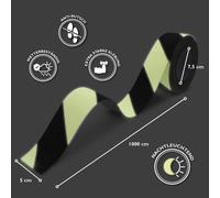 Anti-rutschband Luminoso Verde Ogni 5cm X 10m Autoadesivo Griptape Per Scala