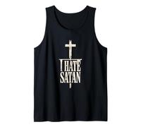 Anti Satana Tshirt Divertente Cristiano Gesù Dio Chiesa Canotta
