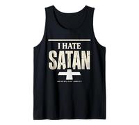 Anti Satana Tshirt Divertente Cristiano Gesù Dio Chiesa Canotta