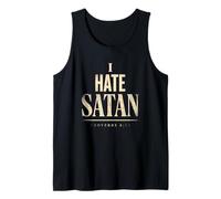 Anti Satana Tshirt Divertente Cristiano Gesù Dio Chiesa Canotta