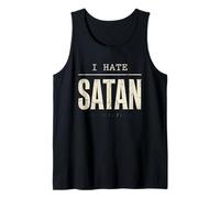 Anti Satana Tshirt Divertente Cristiano Gesù Dio Chiesa Canotta