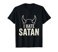 Anti Satana Tshirt Divertente Cristiano Gesù Dio Chiesa Maglietta