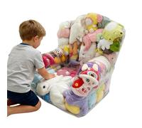 Anti-Slip Design Advantage: This bean bag stuffed animal storage incorporates raised sides and a sunken middle to prevent slipping, providing secure placement for your stuffed animals and enhancing co