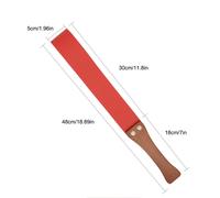 Anti-slip-leather Pagaia Manico IN Legno, Equitazione Corto for Cavalli Ecopelle