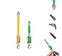 Anti-Slip Magnetic Phillips Bit with Spring, 2025 New Strong Magnetic Durability Screwdriver Drill Bit Set, Magnetic Phillips Bit,No More Slipping of Saw Teeth, for Power Tools, Screws (Yellow+Green)