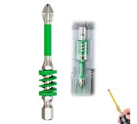 Anti-Slip Magnetic Phillips Bit with Spring, Magnetic Phillips Bit Set with Spring, No More Slipping of Saw Teeth, One Push to Eject Quickly, for Electric Hand Tool (1pcs-a)