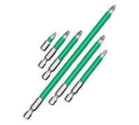 Anti Slip Screwdriver Drill Bit, 6 Pieces Alloy Steel Bit, High Hardness Design, Rust Proof Finish, Manual Repair Tool for Husband, Boyfriend, Electronics, DI Y Projects, Home Fixing, 25-150mm