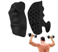 Anti Slip Workout Gloves, Fingerless Design, Gym Hand Grips, Dumbbell Support, Adjustable Wrist Wraps, Ideal for Men & Women, Weightlifting, Strength Training,
