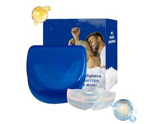 Anti Snoring Mouthpiece - Sleep Aid Mouth Guard, Teeth Grinding Relief, Snore Reduction Tray, Comfortable Night Sleep Device for Men Women Adults Home Bedroom Travel Use