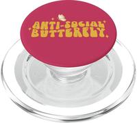 Anti sociale divertente retrò farfalla grafica PopSockets PopGrip per MagSafe