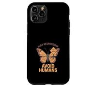 Anti sociale farfalla introverso meme carino umorismo sarcastico Custodia per iPhone 11 Pro