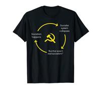 Anti socialismo Anti Comunismo Pro Capitalismo Maglietta