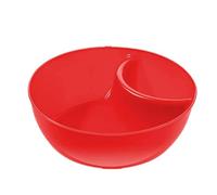 Anti-Soggy Cereal Bowl - Anti-Soggy Serving Dish for Snack - Serving Cracker Bowls Divided Platters, Salsa Dipping Dish, Soup and Sandwich Plate Combo, Bread Dipping