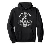 Anti Sollevamento Sociale Club Femminile Powerlifting Felpa con Cappuccio
