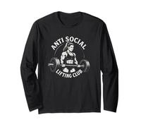 Anti Sollevamento Sociale Club Femminile Powerlifting Maglia a Manica