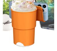 Anti Spill Cup Holder, Suction Drink Coaster, 3.23x2.2in Stable Beverage Bracket, Non Slip Base Design, Reusable Spill Proof Support for Kitchen, Living Room, Study, Outdoor Picnic