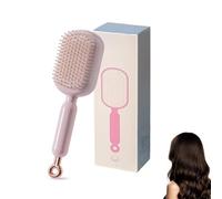 Anti Static Easy Clean Bristles One-pull Brushs Styling Tools Detangling Smooth Scalp Massager Tool Men Girls Boys Home Travel Office School (Pink)