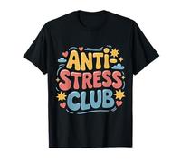 Anti-Stress Club Calm Vibes Overthinking Survivor |- Maglietta