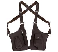 Anti Theft Bag for Men - PU Leather Shoulder Pouch, Adjustable Fit, Double Pocket Design, Secure Style | Camping Trips, Hiking, Travel, Outdoor Adventures, Everyday Essentials, Personal Item