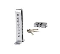 Anti-Theft Brake Clutch Lock - Heavy Duty Security Tool Vehicle Protection | Metal Construction with Adjustable Design, Helps Restrict Brake Pedal Movement for Cars Trucks Van Auto Travel Parking Use