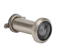 Anti Theft Door Peephole Solid Brass High Definition Glass Lens 200 Degree Door Peephole with Heavy Duty Rotatable Privacy Cover Suitable for Homes and Hotels Polished Gold Surface (Simple 14 brushed