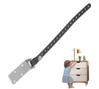 Anti Tip Furniture Safety Strap - Wall Belt for Cabinet Table Drawer | Heavy Duty Nylon Secure Mounting Set, Resistant Furniture Falling Prevention Hardware 9.65x0.94x0.39 in