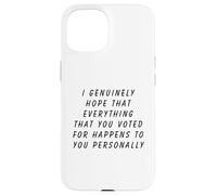 Anti-Trump resistere al fascismo politico anti-repubblicano americano Custodia per iPhone 15