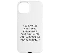 Anti-Trump resistere al fascismo politico anti-repubblicano americano Custodia per iPhone 15 Plus
