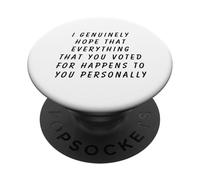Anti-Trump resistere al fascismo politico anti-repubblicano americano PopSockets PopGrip Adesivo
