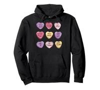 Anti Valentine's Day Candy Hearts Cute Funny Valentine Felpa con Cappuccio
