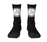 Anti-Vesciche Calzini da Lavoro, Us Army O-7 Brigadier General O7 Bg Desert Storm Veteran, Calze Uomo Classici Sportive Running Calzini per Indoor Ciclismo 40cm