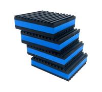 Anti Vibration Pads, Washing Machine Stabilizer Set, 4pcs Heavy Duty Anti Slip Rubber Feet with Shock Absorption Design, Mount Pad System, Strong Grip Base Support, Appliance Floor Protection Kit