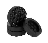 Anti-Vibration Washing Machine Feet Pad Silicone Non-Slip Mat(New Black,12PCS)